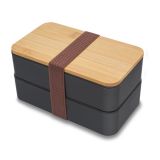 Victor lunch box podwójny - Czarny