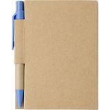 Notes Eco1 z długopisem - Niebieski
