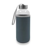 Szklana butelka 420 ml Bob - szary