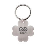 Brelok metalowy 4-leaf clover - Srebrny