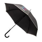 Parasol z taśmą odblaskową Refu - Czarny
