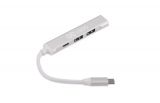 Rozdzielacz HUB USB - ROSKO - Srebrny