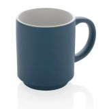 Kubek ceramiczny Echo - Niebieski