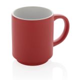 Kubek ceramiczny Echo - Czerwony