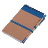 Notes Eco2 z długopisem - Niebieski