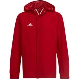 Kurtka dla dzieci adidas Entrada 22 All-Weather czerwona IK4013