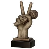 Statuetka Tryumf RFST3014/BR brązowa mikrofon muzyczna