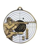 Złoty medal strzelectwa sportowego z miejscem na tabliczkę M13