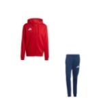 Bluza męska adidas Entrada 26 FZ Hoody czerwona KF5944