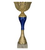 Puchar metalowy złoto-niebieski H-30cm, R-120mm 9269C