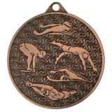 Medal złoty 45mm PŁYWANIE MMC4506/B