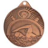 Medal brązowy stalowy Pływnie średnica 50 mm