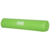 Mata do ćwiczeń fitness, jogi HMS ONE YM02 173x61cm zielona