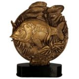 Statuetka odlewana brązowa WĘDKARSTWO RFST3050-28/BR