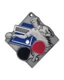 Medal metalowy srebrny TENIS STOŁOWY M09/S