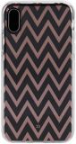 Etui do iPhone X/XS XQISIT Flex Shell zygzaki
