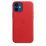 Etui do iPhone 12 mini Apple Leather Case z MagSafe - czerwone