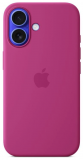 Apple Etui do iPhone 16 Silicone MagSafe Fuchsia - fioletowe