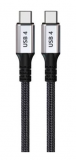 Kabel USB C Thunderbolt 4 TB 2m 100W 40Gbps 5K kabel video 2m